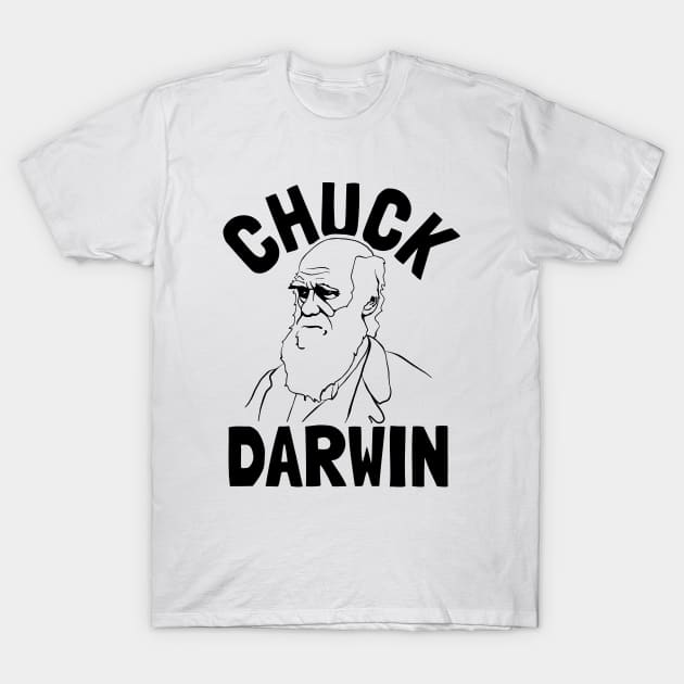 Charles Darwin Evolutionary Biologist / Scientist Portrait T-Shirt by Huhnerdieb Apparel